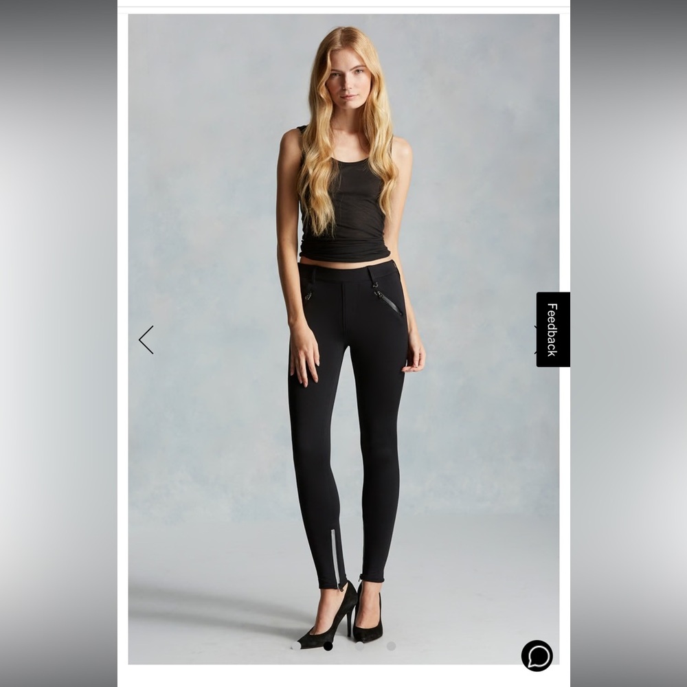 True Religion Multi-zip Black Runway Legging